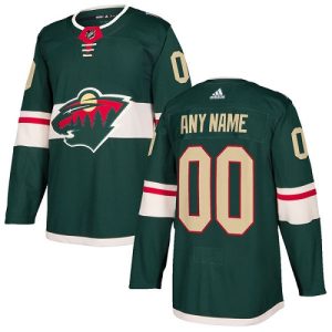 NHL Minnesota Wild Pelipaita Custom Koti Vihreä Authentic